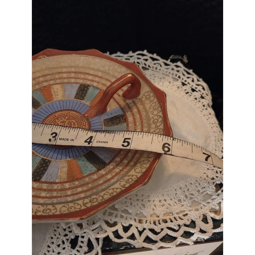 vintage Japanese porcelain handled dish, commonly known as a 